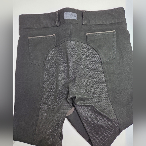 Dover Saddlery Breech Wellesley Piped Silicone 350523 Black - 30 Waist - Picture 5 of 7